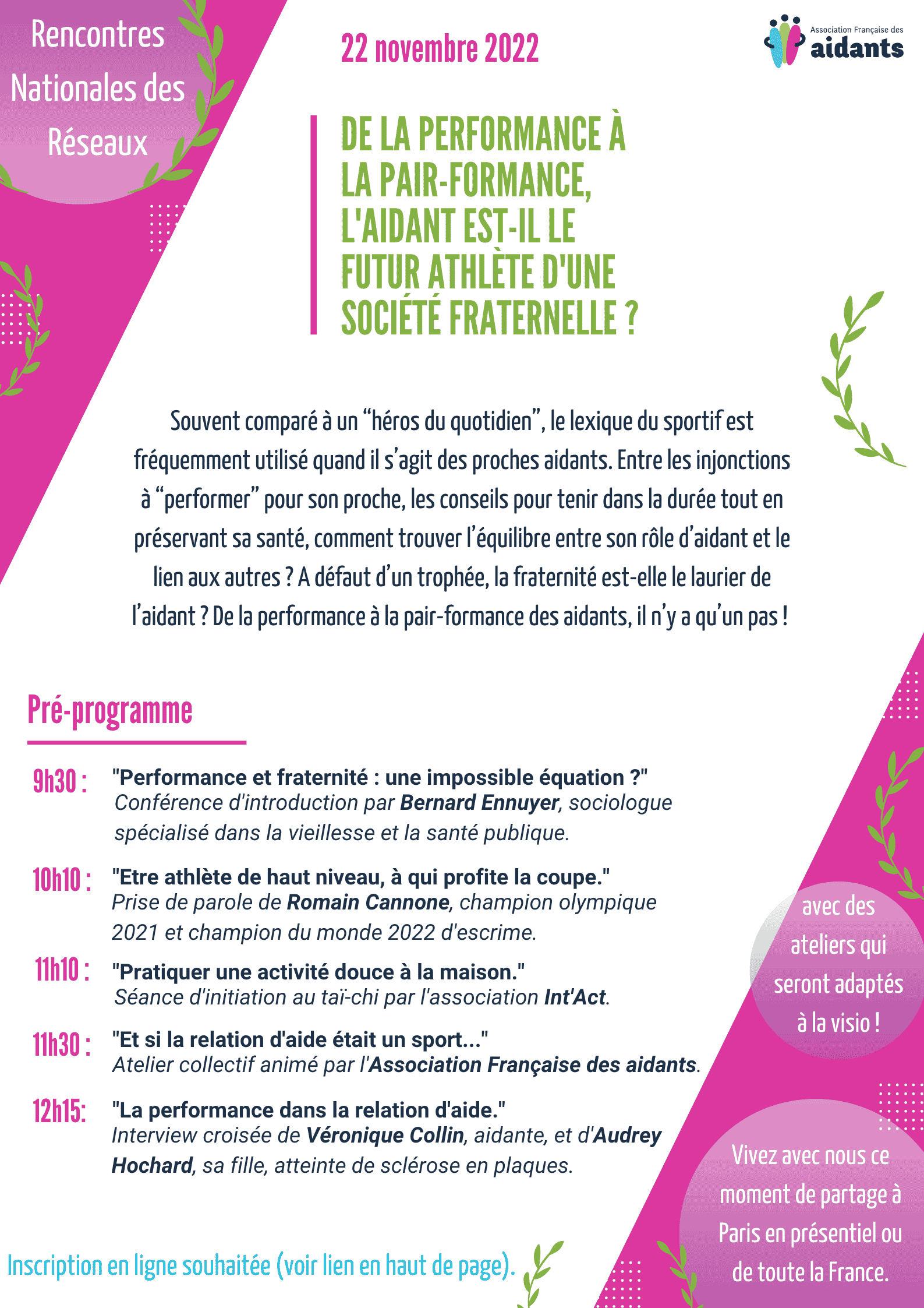 Temps Fort Participez Aux Rencontres Nationales Des R seaux Du 22 