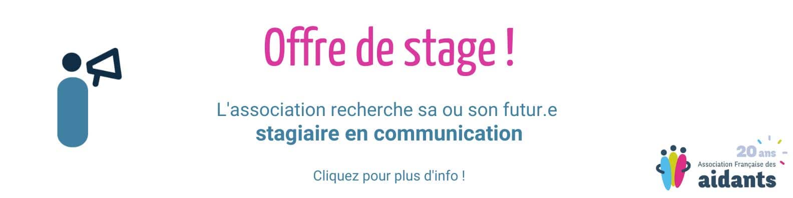 L'association recherche un.e stagiaire en communication