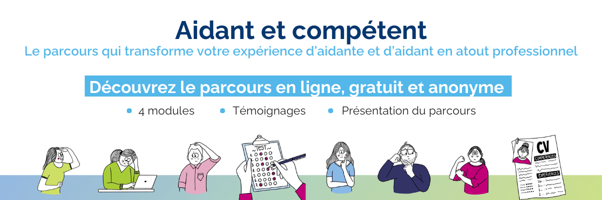 slider Parcours aidant et compétent Lien vers le parcours aidant et compétent