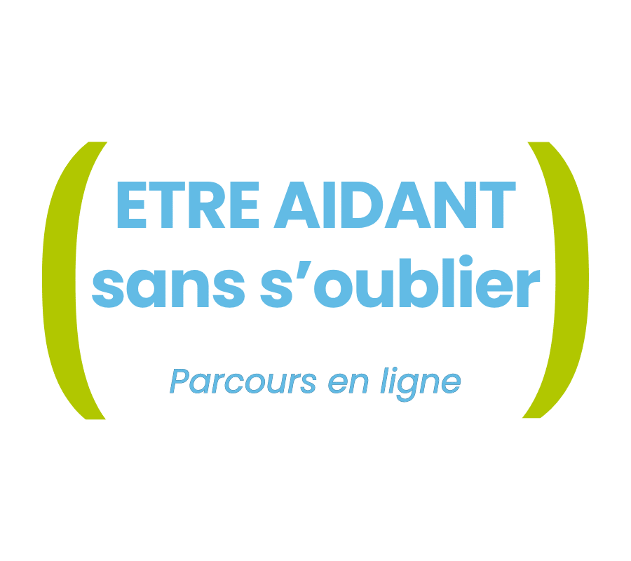 Logo du Parcours d'accompagnement en ligne Être aidant sans s'oublier fond transparent de l'Association Française des aidants