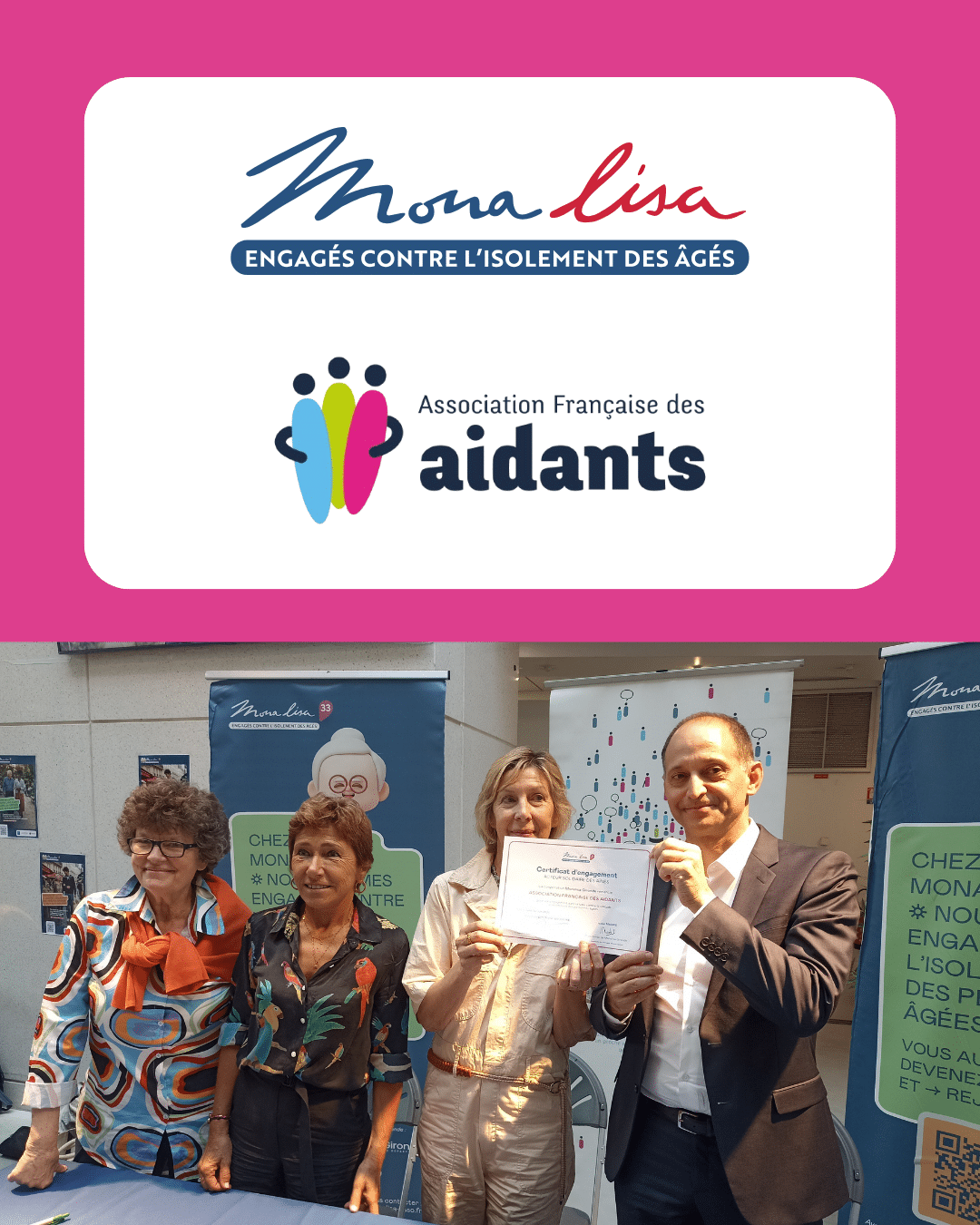 Signature du Partenariat entre MonaLisa France et l'Association Française des aidants